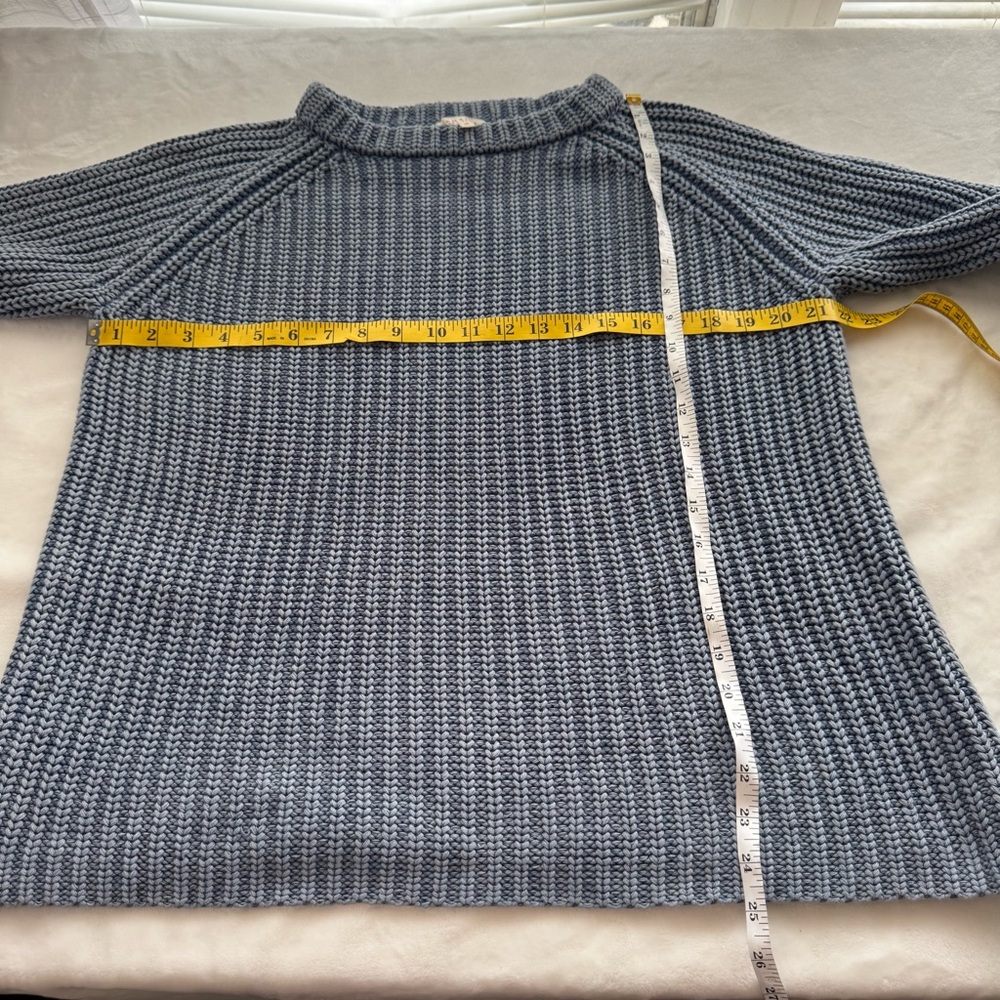 Demylee Tyler Textured Knit Oversized Sweater Size XS Washed Blue - Picture 5 of 6